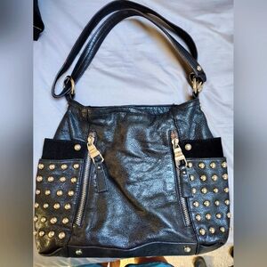B. Makowsky Studded Leather Bag